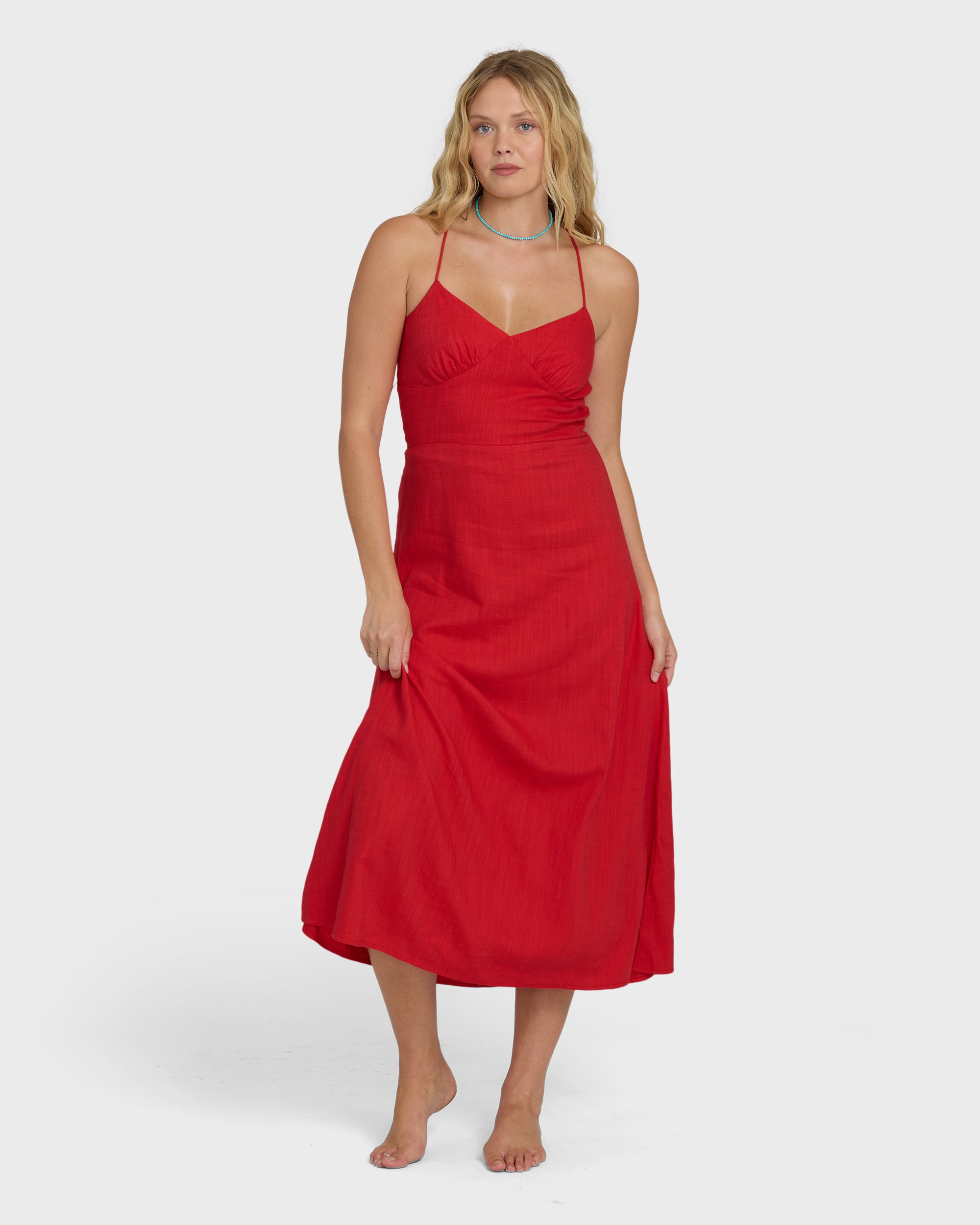 Image of Take It Back Maxi Dress - Fiesta Red