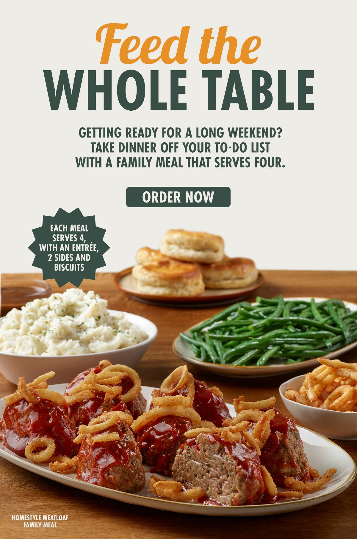 Family Meals made for sharing