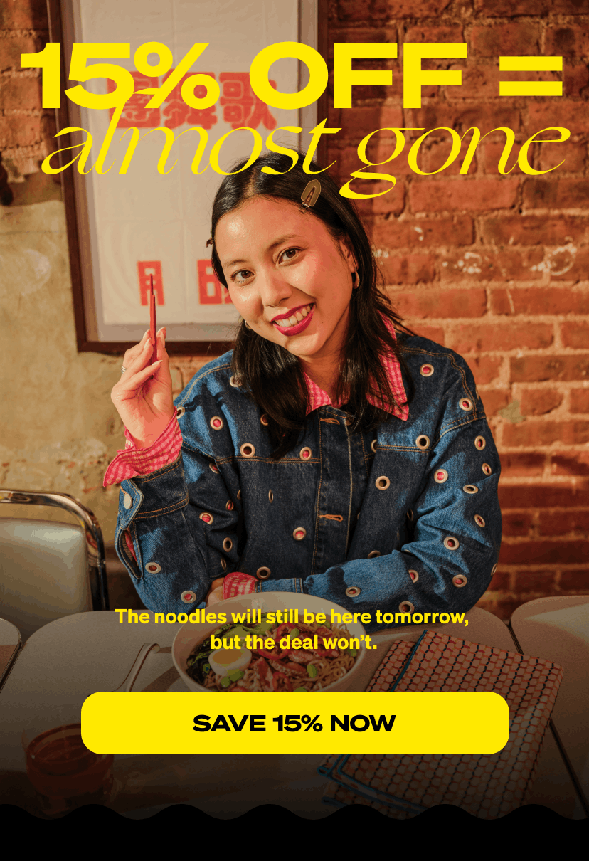 SALE 15% NOW