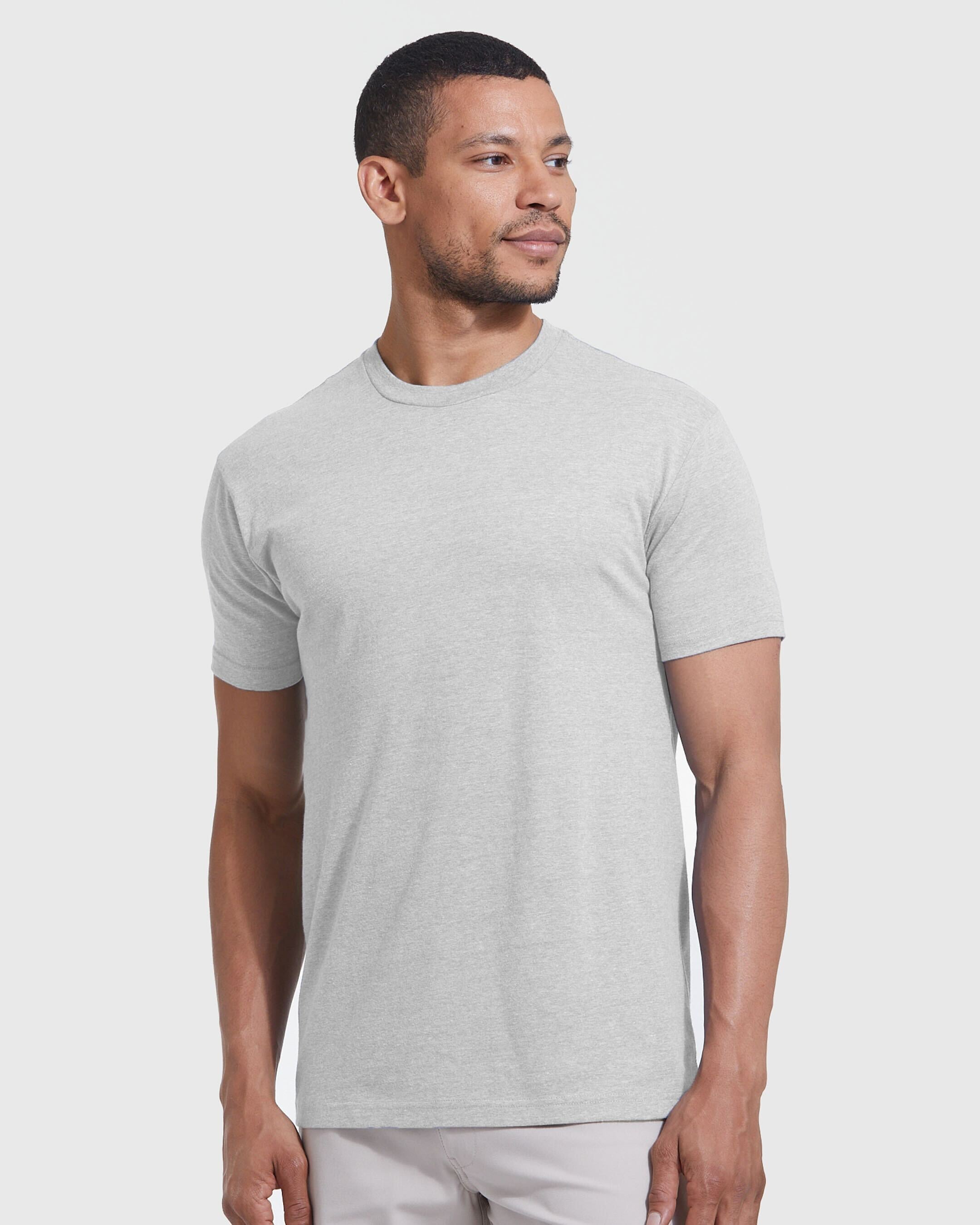 Image of Light Heather Gray Classic Crew Neck