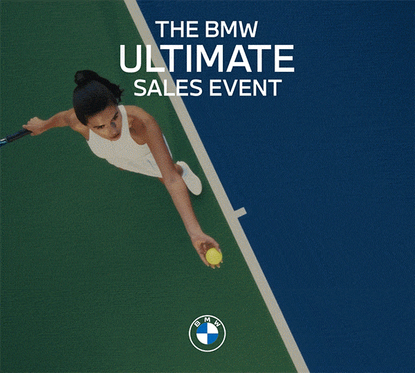 BMW Lights shine on Ultimate Sales Event text