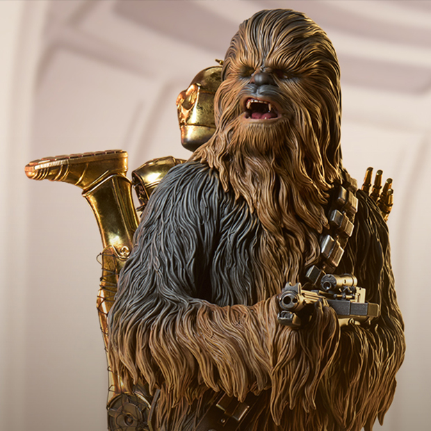 Chewbacca and C-3PO Premium Format™ Figure