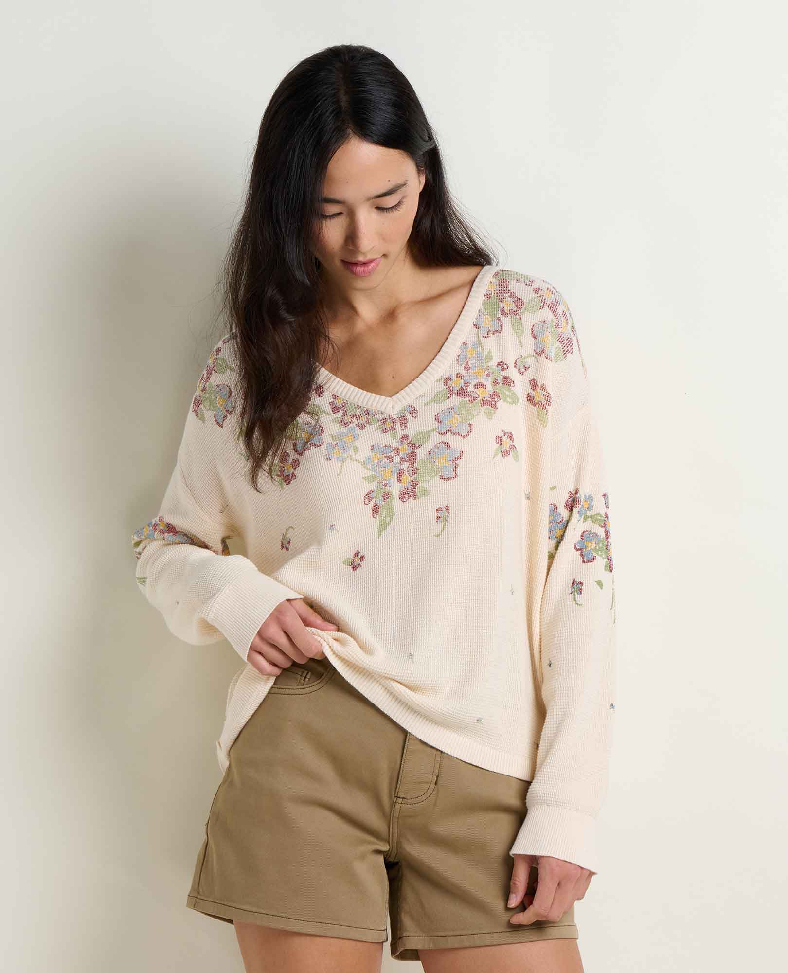 Image of Bianca Patterned Pullover Sweater