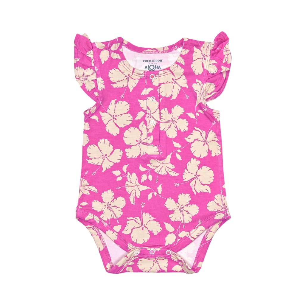 Image of Salina Bamboo Flutter Sleeve Onesie