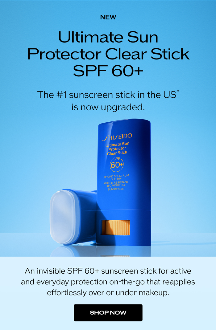 An invisible SPF 60+ sunscreen stick for active and everyday protection on-the-go that reapplies effortlessly over or under makeup.