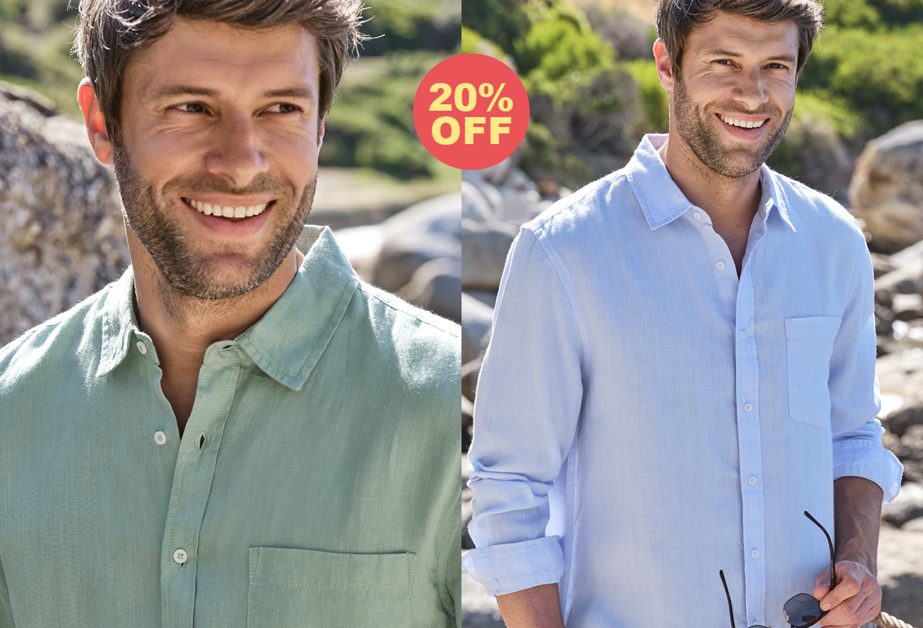 Linen Offer - 20% off Linen selected styles