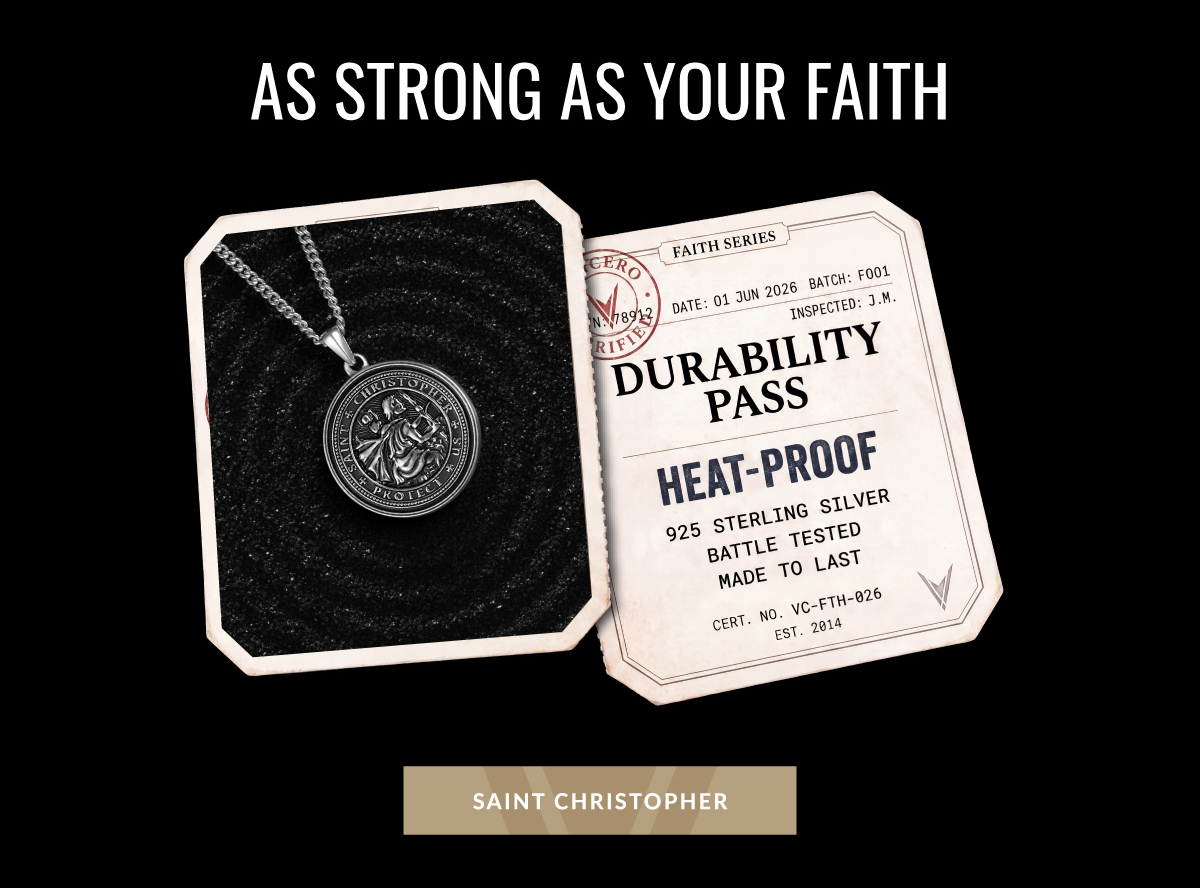 AS STRONG AS YOUR FAITH SAINT CHRISTOPHER