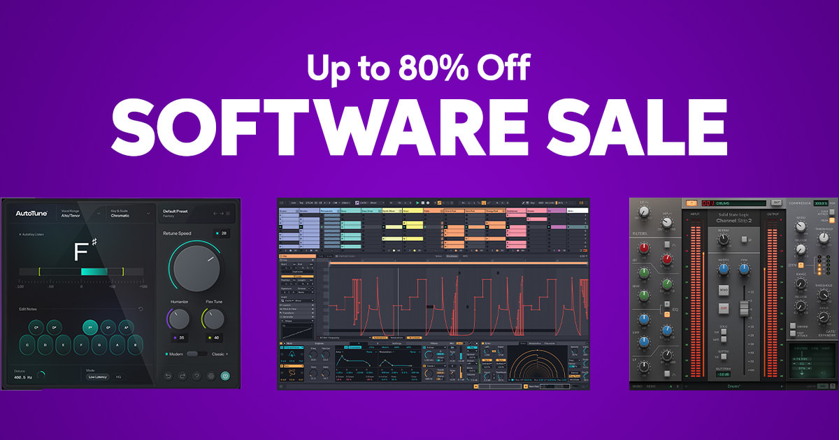 Save Up to 80% on Software, Plugins, Virtual Processors, DAWs, and&nbsp;more