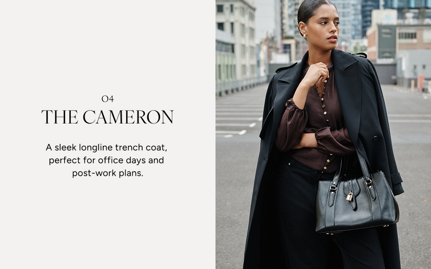 Cameron Curve Soft Trench Coat