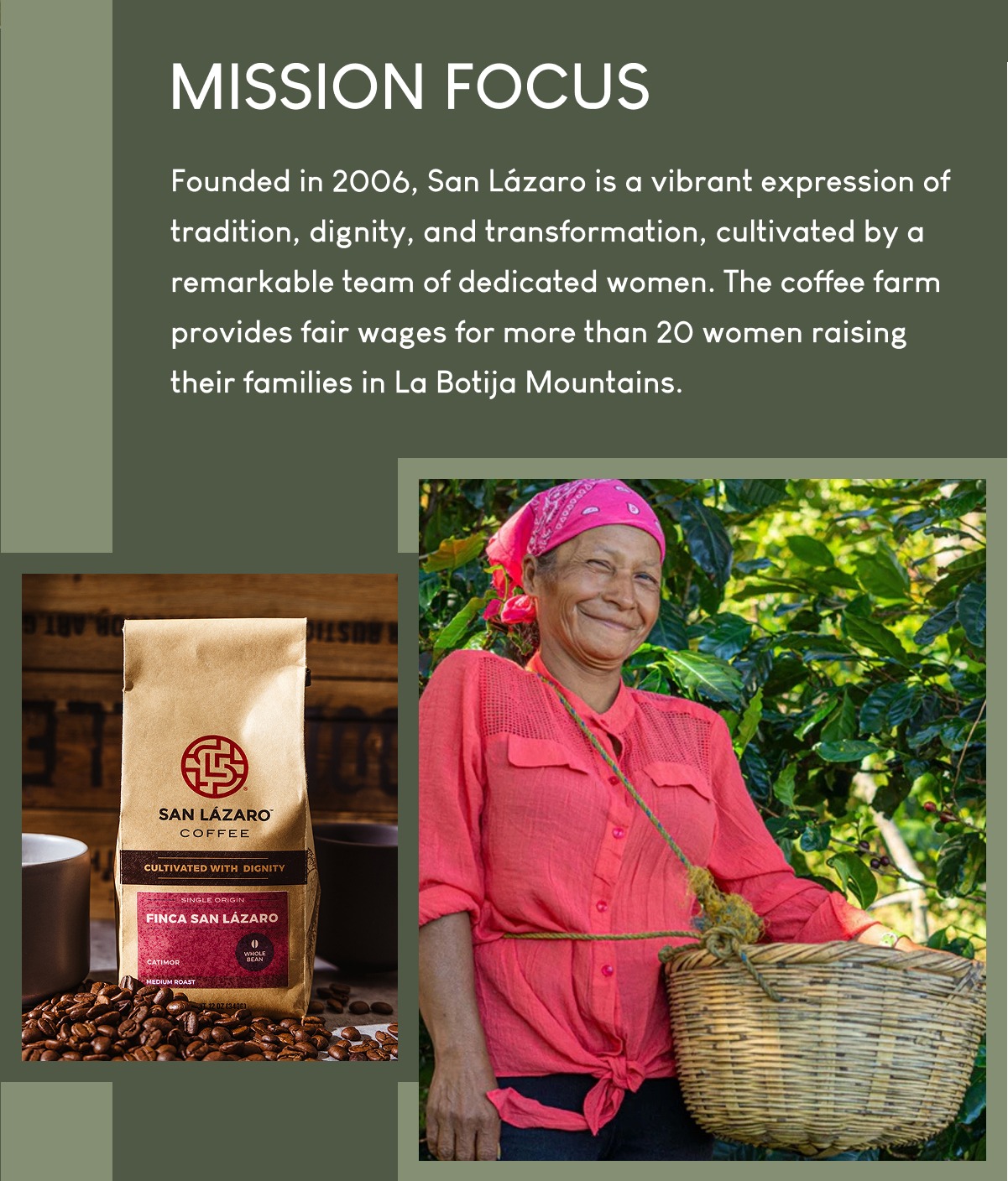 Shop coffee that provides fair wages for women raising their families.
