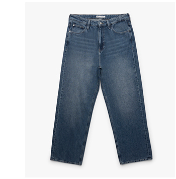 Men's Loose Jeans Indigo Tinted Street Denim