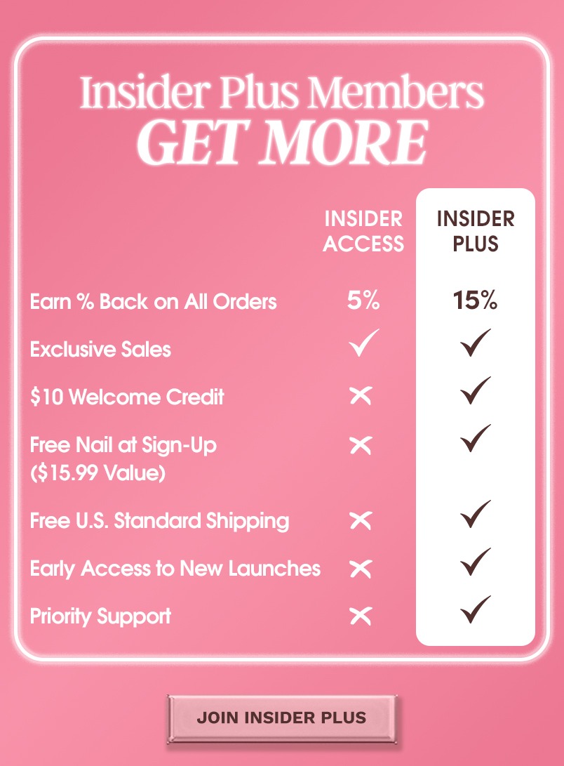 Join Glamnetic Insider Plus Membership