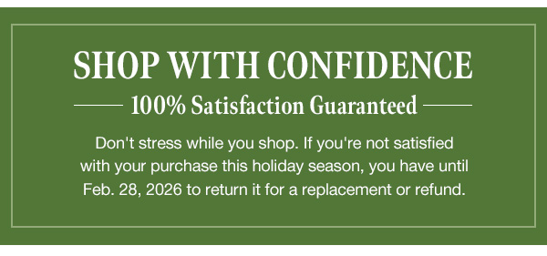 Shop With Confidence