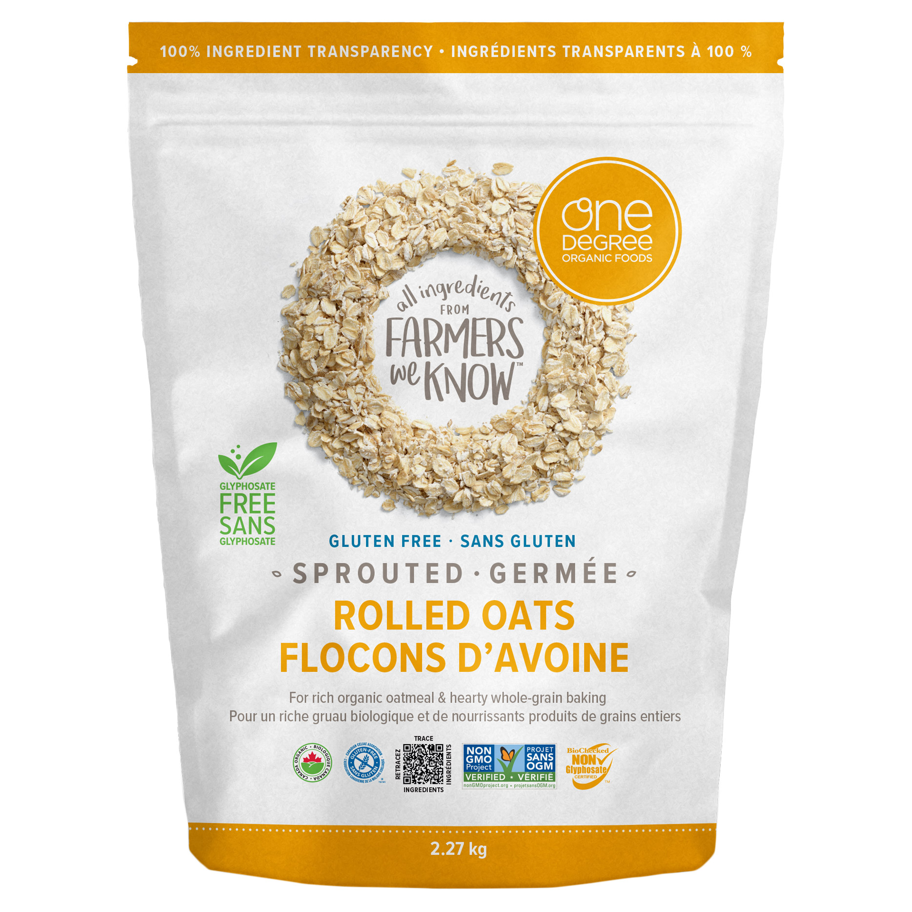 One Degree Gluten Free Organic Rolled Oats