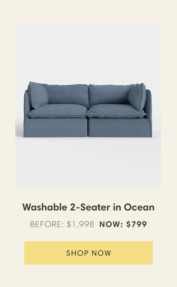 Washable 2-Seater in Ocean