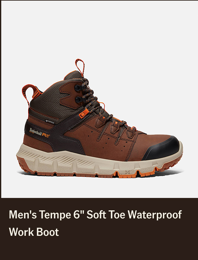 Men's Tempe 6" Soft Toe Waterproof Work Boot