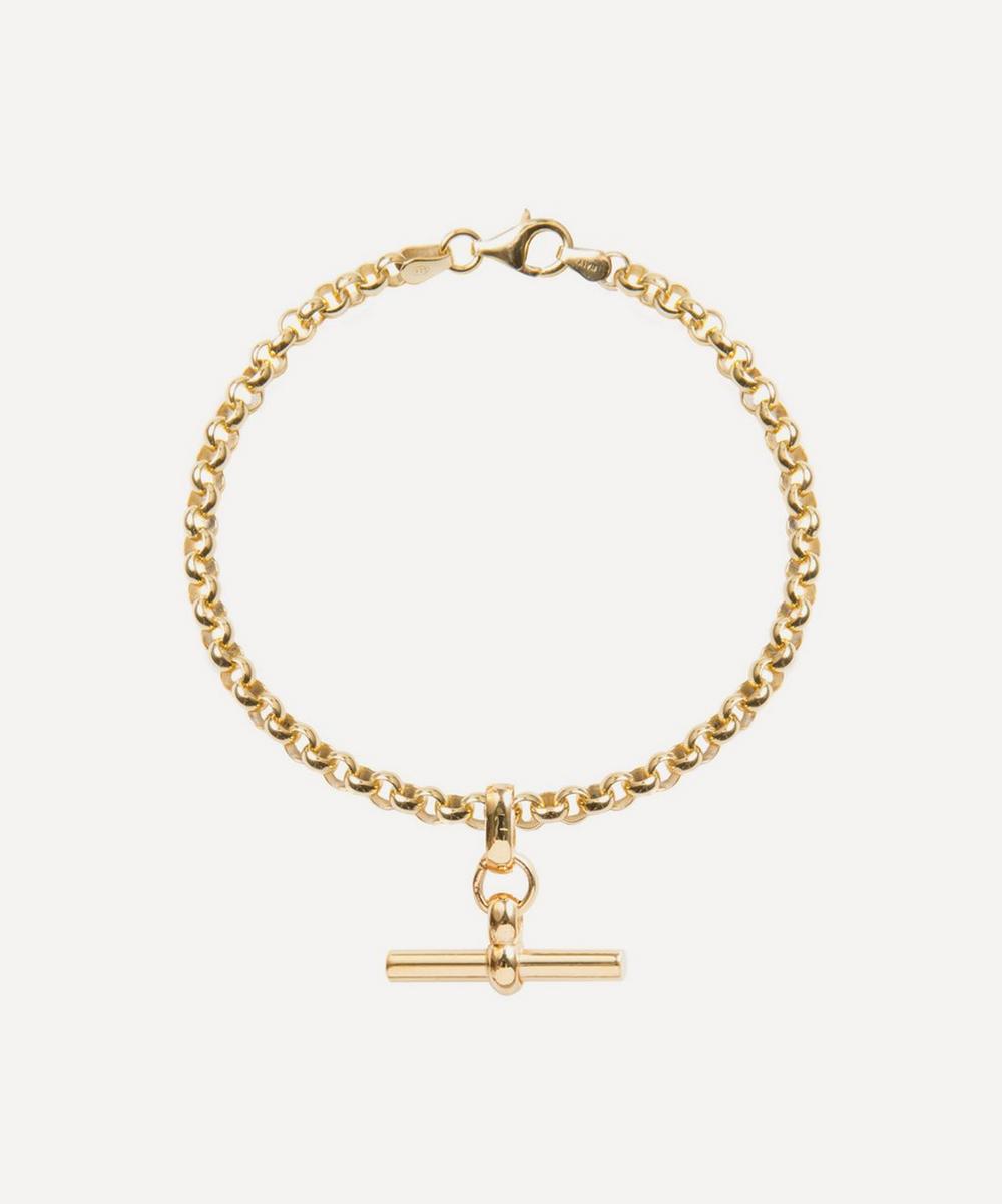 Tilly Sveaas 18ct Gold-Plated T-Bar Belcher Chain Bracelet