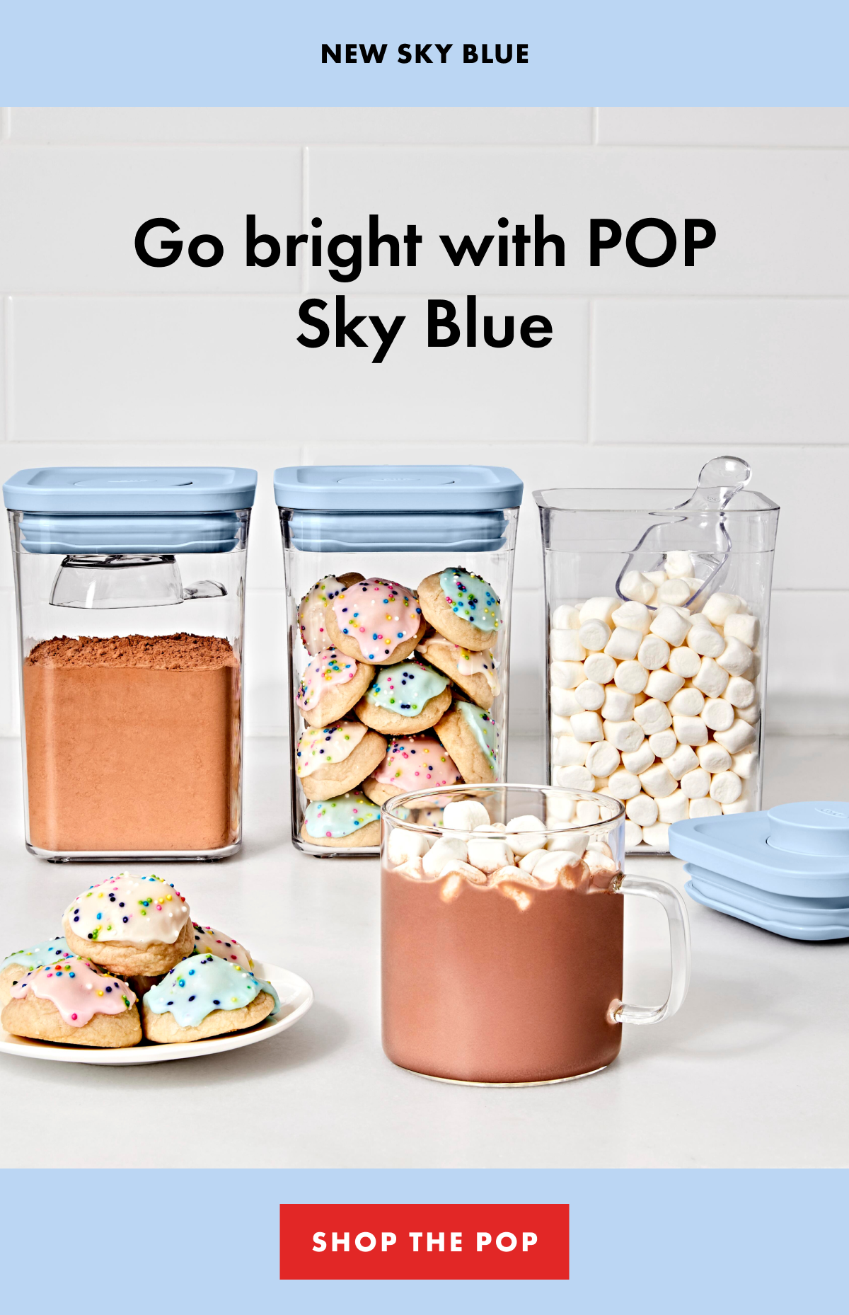Go bright with POP Sky Blue