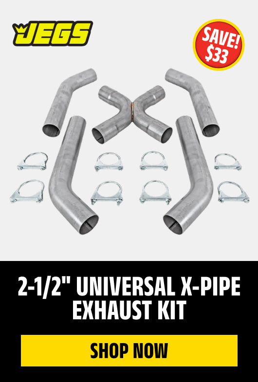 2-1/2" Universal X-Pipe Exhaust Kit