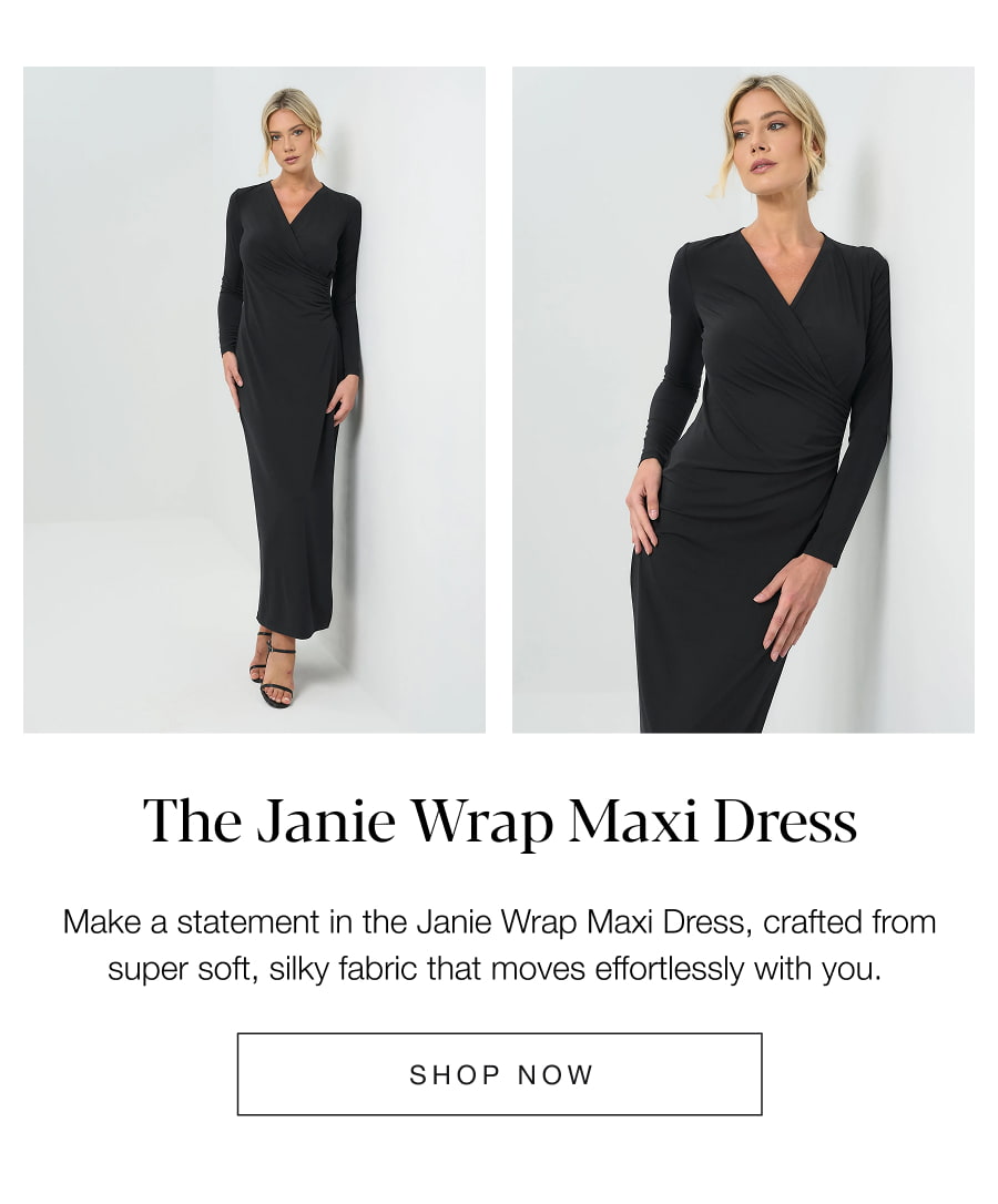 The Janie Wrap Maxi Dress. SHOP NOW