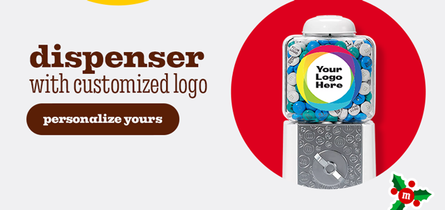 DISPENSER WITH CUSTOMIZED LOGO