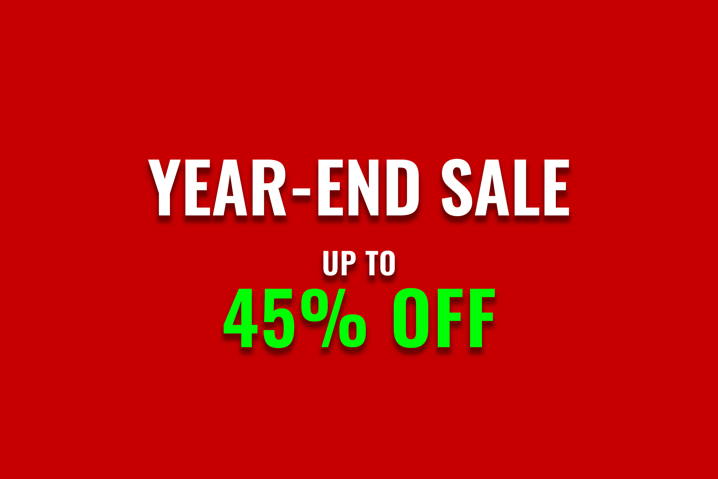 Year-end sale ending!