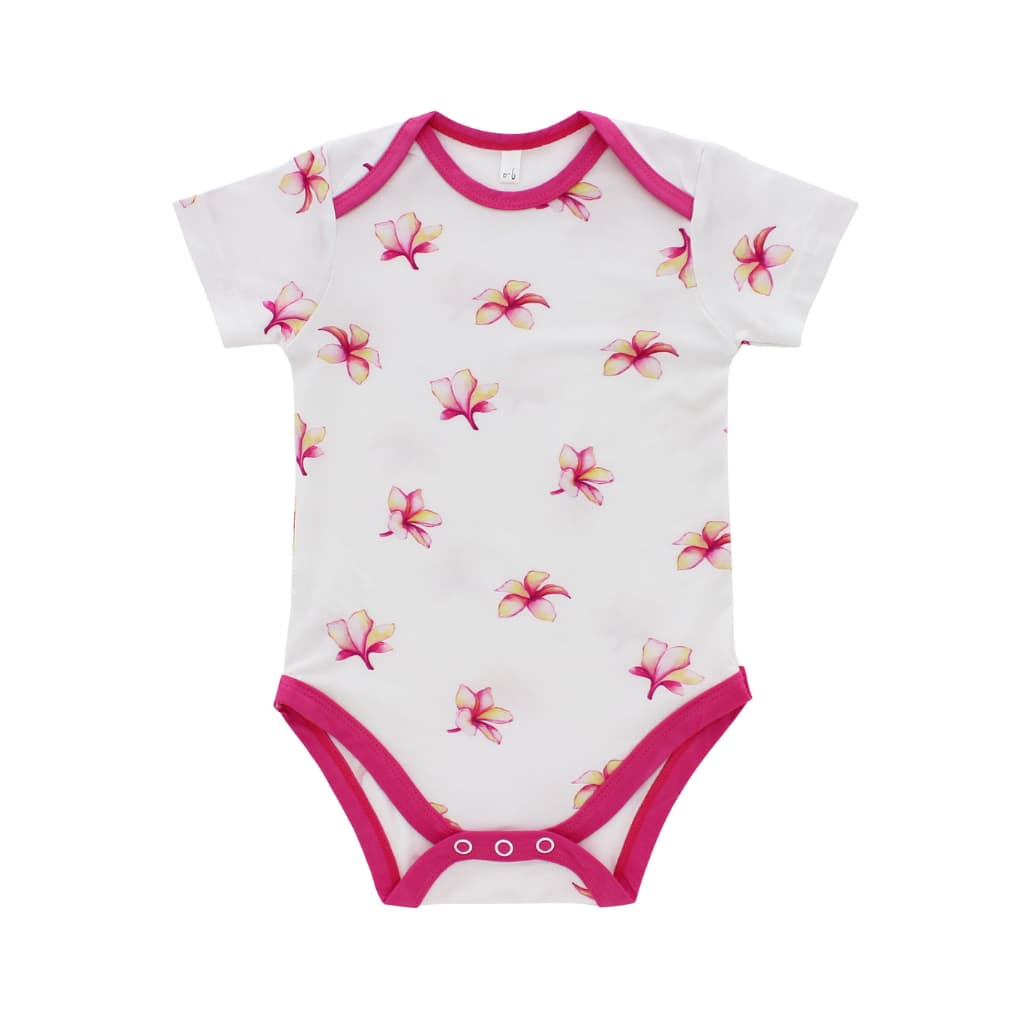 Image of Plumeria Bamboo Onesie