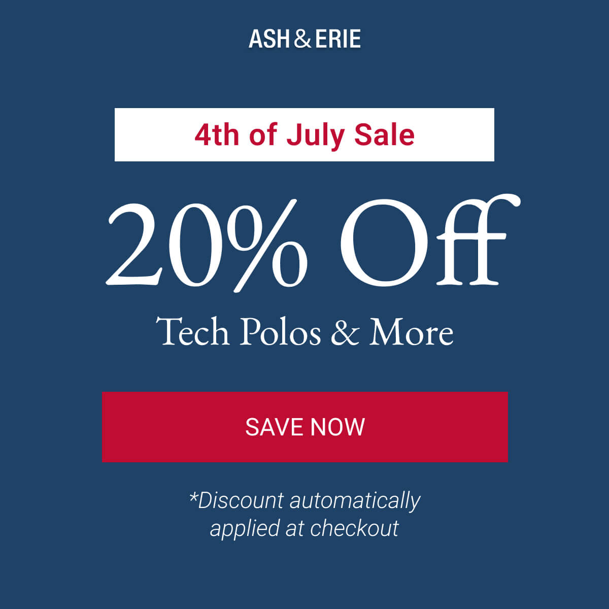 20% Off Tech Polos & More